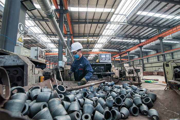 呼伦贝尔网架配件-锥头加工车间